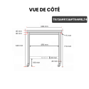 Table inox soubassement 1500 x 600 mm avec renfort sur roulettes / GOLDINOX
