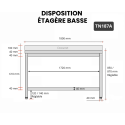 Table inox 1800 x 700 mm adossée PREMIUM / GOLDINOX 