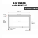 Table inox soubassement 1500 x 700 mm adossée avec renfort / GOLDINOX