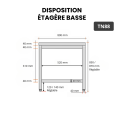 Table inox 800 x 800 mm / GOLDINOX 