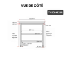 Table inox 2000 x 800 mm avec 2 étagères / GOLDINOX