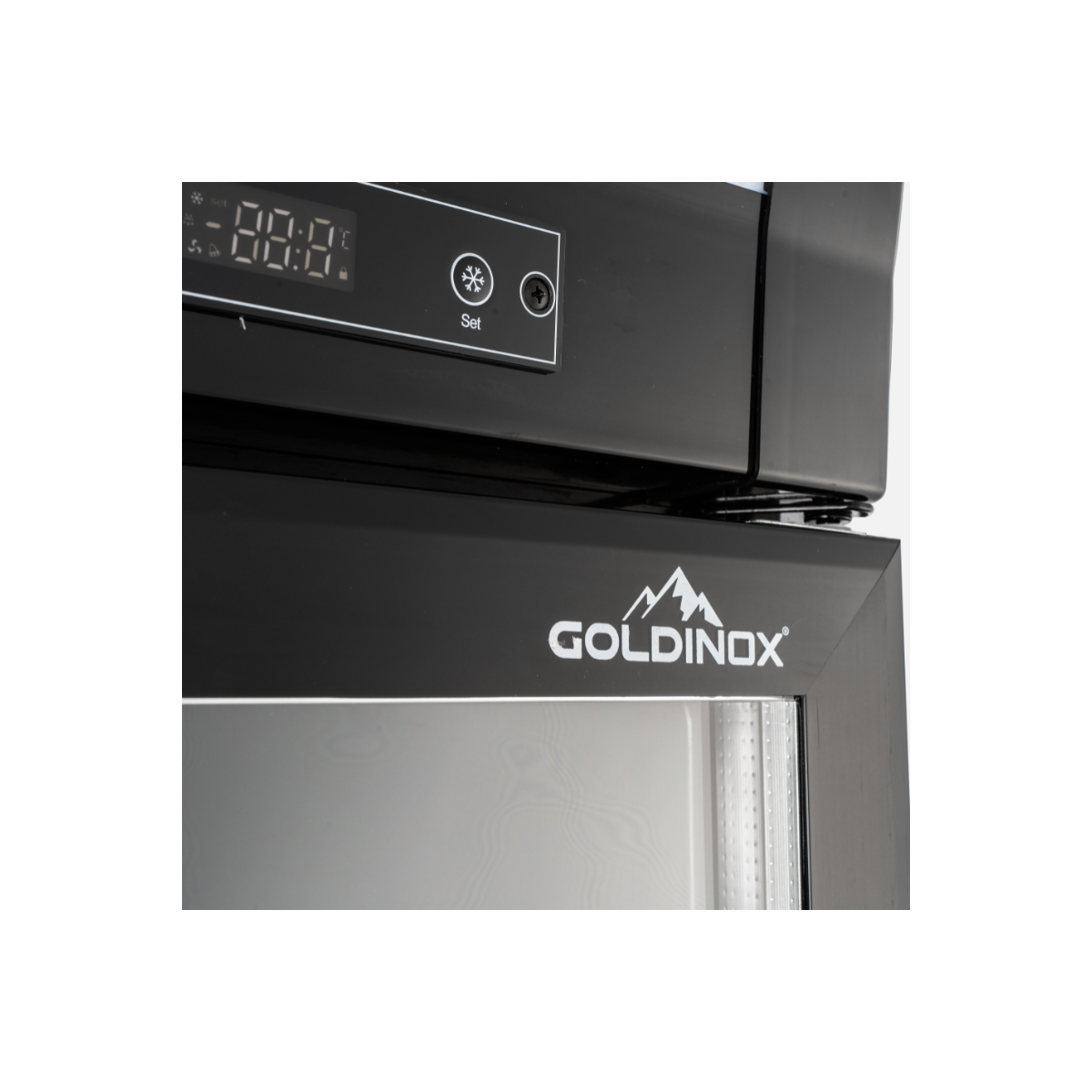 Armoire à boissons 460 Litres sur roulettes Full Black PREMIUM - GOLDINOX