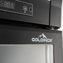 Armoire à boissons 460 Litres sur roulettes Full Black PREMIUM - GOLDINOX