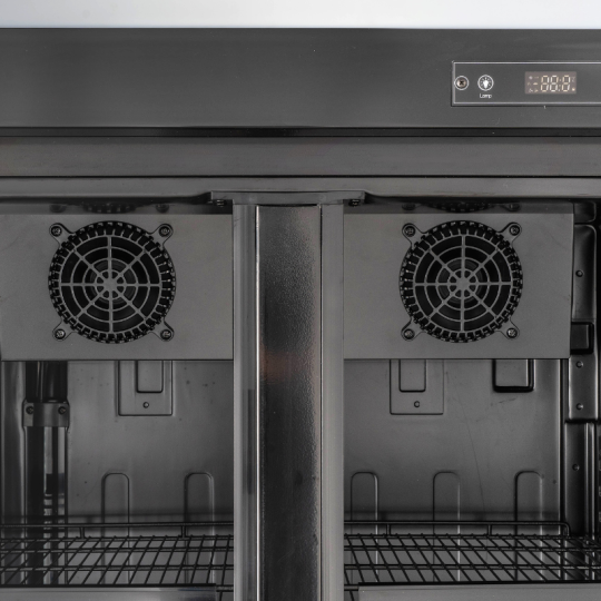 Armoire à boissons 460 Litres sur roulettes Full Black PREMIUM - GOLDINOX