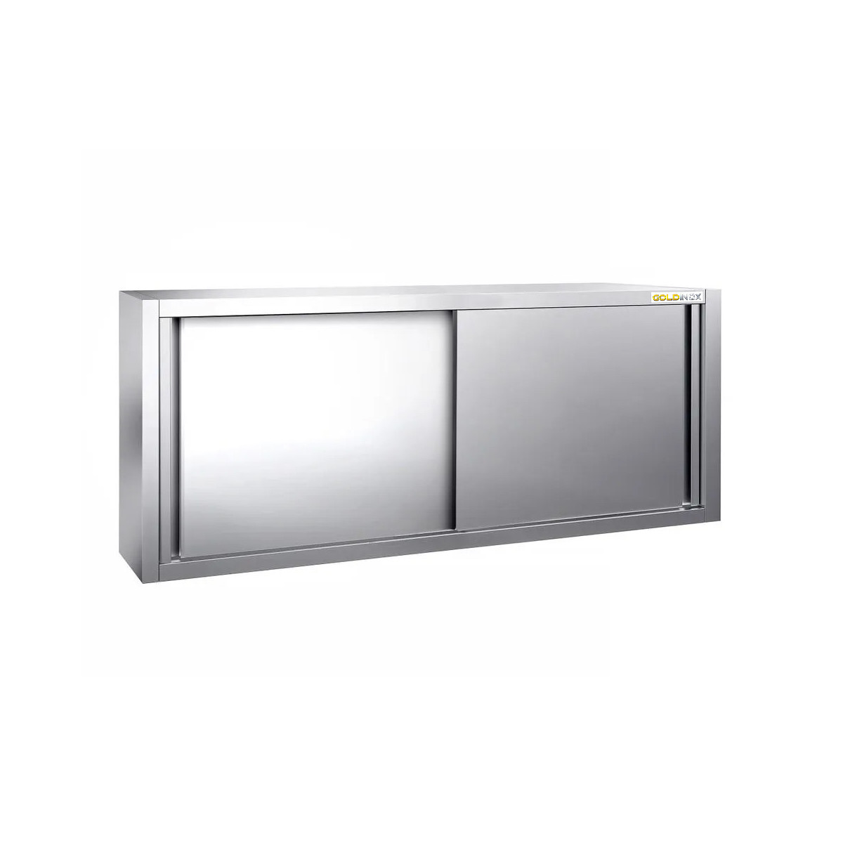 Placard mural inox 1800 x 400 mm / Hauteur 650 mm avec portes coulissantes PREMIUM / GOLDINOX