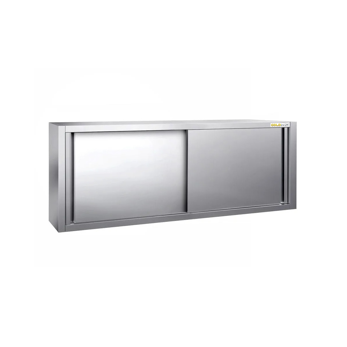 Placard mural inox 2000 x 400 mm / Hauteur 650 mm avec portes coulissantes PREMIUM / GOLDINOX