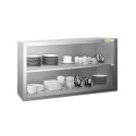 Placard mural inox 1200 x 400 mm / Hauteur 650 mm avec portes coulissantes PREMIUM / GOLDINOX