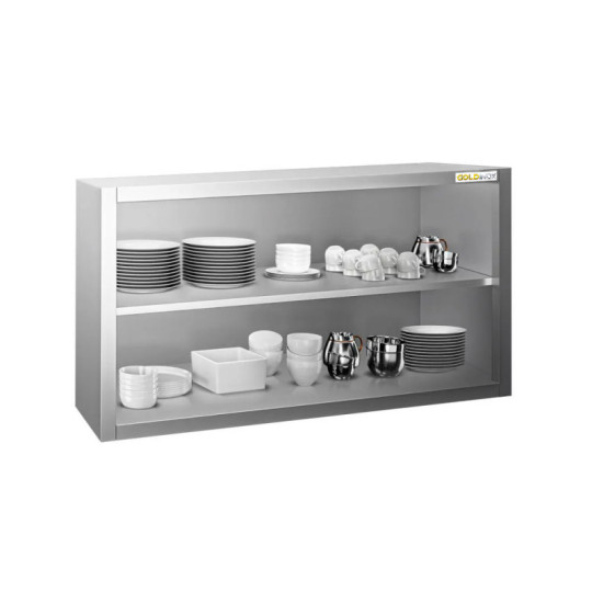Placard mural inox 1000 x 400 mm / Hauteur 650 mm avec portes coulissantes PREMIUM / GOLDINOX