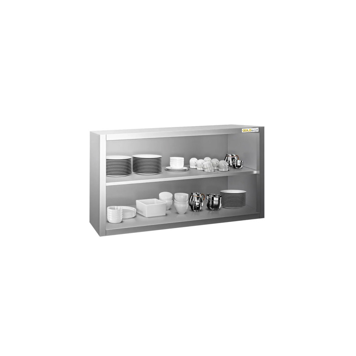 Placard mural inox 1000 x 400 mm / Hauteur 650 mm avec portes coulissantes PREMIUM / GOLDINOX