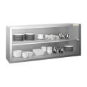 Placard mural inox 1400 x 400 mm / Hauteur 650 mm avec portes coulissantes PREMIUM / GOLDINOX