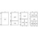 Bain marie avec robinet de vidange GN 1/1