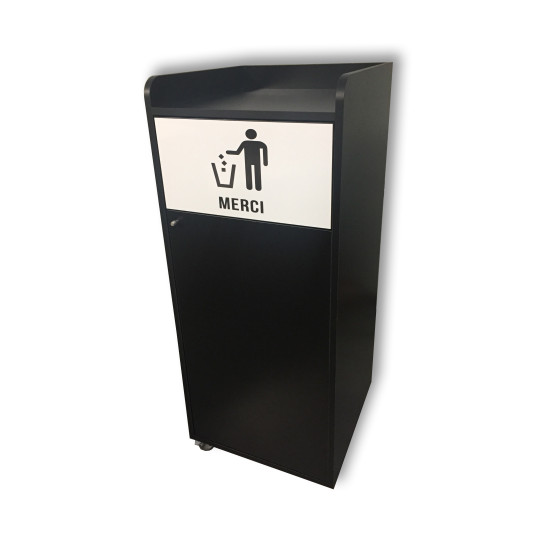 Poubelle snack en bois 100L
