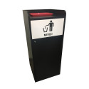 Poubelle snack en bois 100L
