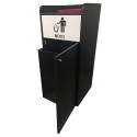 Poubelle snack en bois 100L