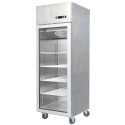 Réfrigérateur inox 670 L / Tropicalisé / 1 porte vitrée