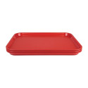 Plateau de service rouge 345x265mm - LOT DE 10