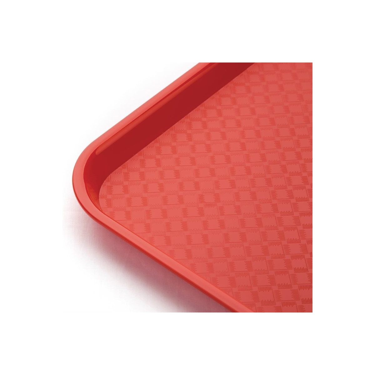 Plateau de service rouge 345x265mm - LOT DE 10