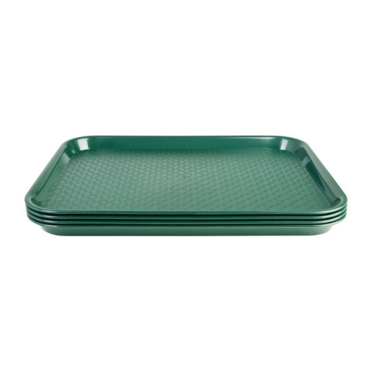 Plateau de service vert 345x265mm - LOT DE 10