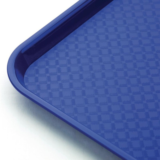 Plateau de service bleu 345x265mm - LOT DE 30