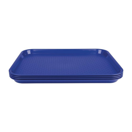Plateau de service bleu 345x265mm - LOT DE 30