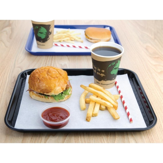 Plateau de service noir 345x265mm - LOT DE 30