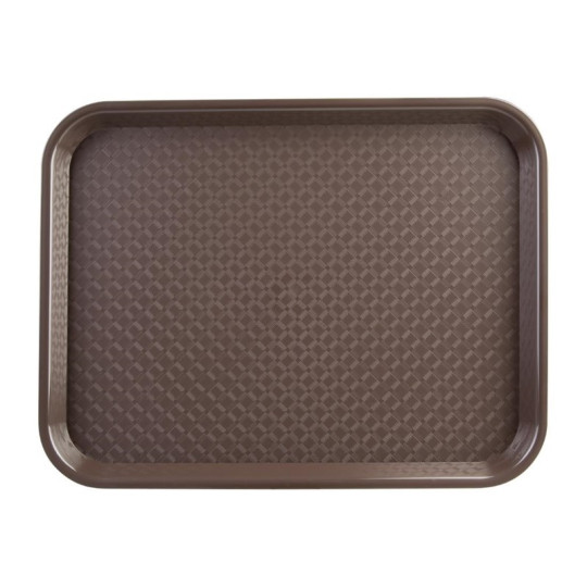 Plateau de service marron 345x265mm - LOT DE 10