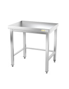 Table de travail inox avec renfort profondeur 600 mm