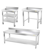 Tables de Travail Inox – 500 à 800 mm & Accessoires