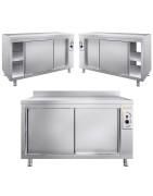 Meubles Bas Chauffants  Inox – Portes Coulissantes