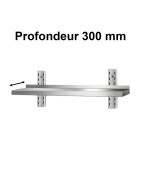 1 x Etagère murale inox profondeur 300 mm